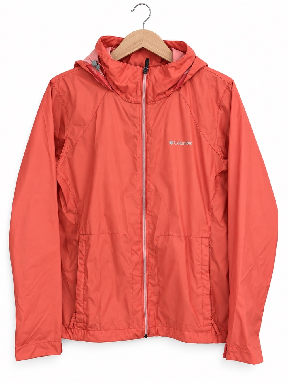 Columbia Women’s XL Coral Hooded Lightweight Windbreaker Rain Jacket